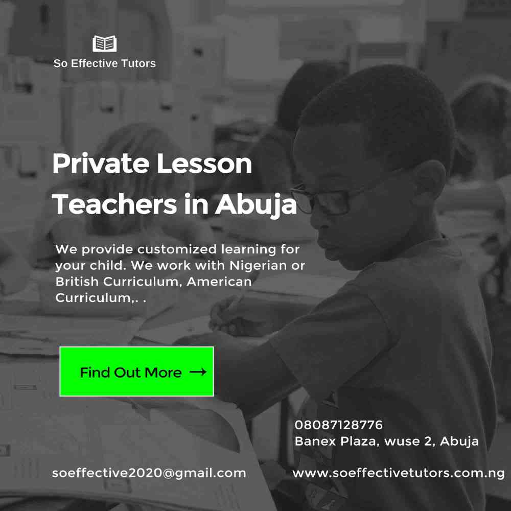 Private Home Tutors in Abuja